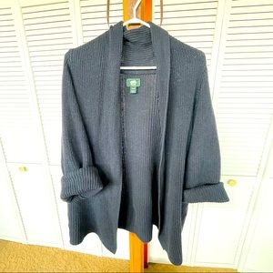 Roots knit sweater in navy blue, women’s medium